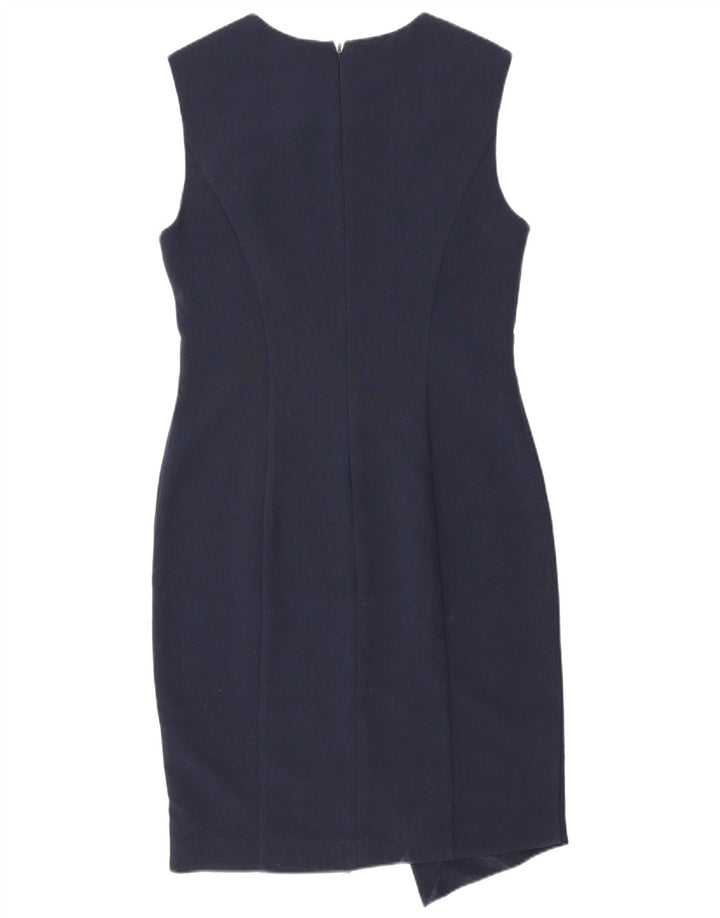 Rochie teacă fără mâneci Topshop pentru femei UK 12 Poliester mediu bleumarin