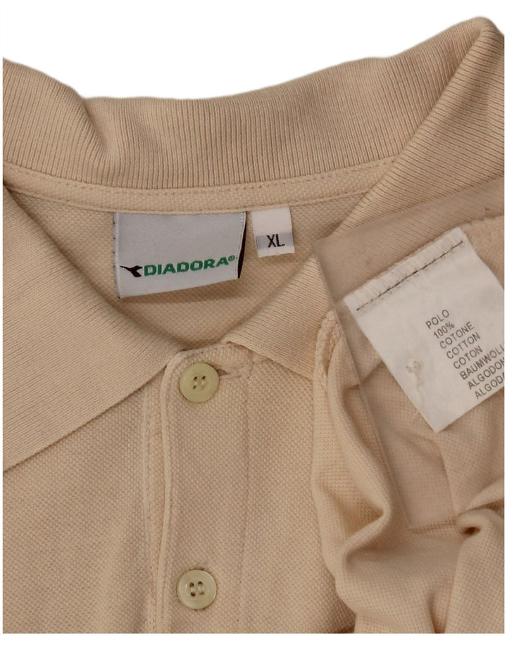 DIADORA Tricou Polo XL Bej Bumbac