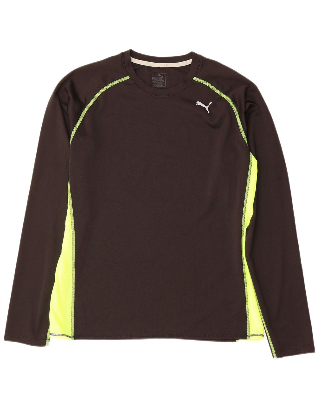Top pentru bărbați Puma cu mânecă lungă, mare, negru, colorblock