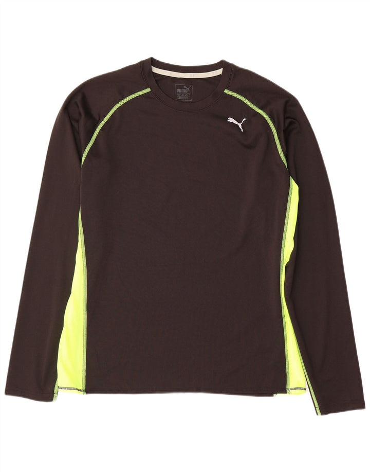 Top pentru bărbați Puma cu mânecă lungă, mare, negru, colorblock