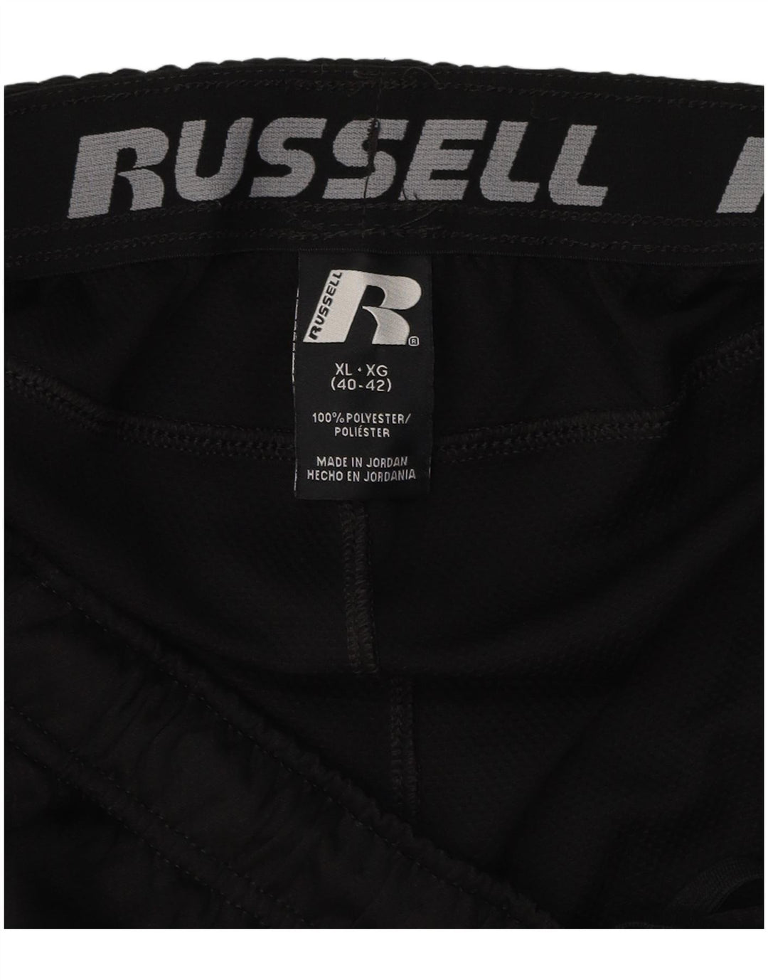 Pantaloni scurți sport pentru bărbați RUSSELL ATHLETIC XL poliester negru