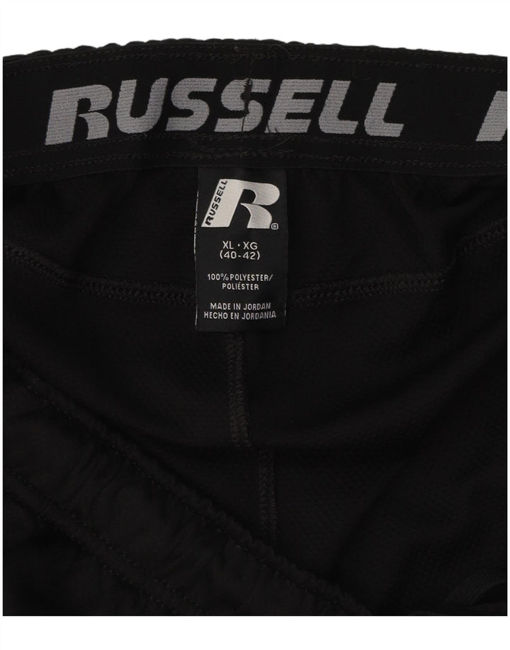 Pantaloni scurți sport pentru bărbați RUSSELL ATHLETIC XL poliester negru