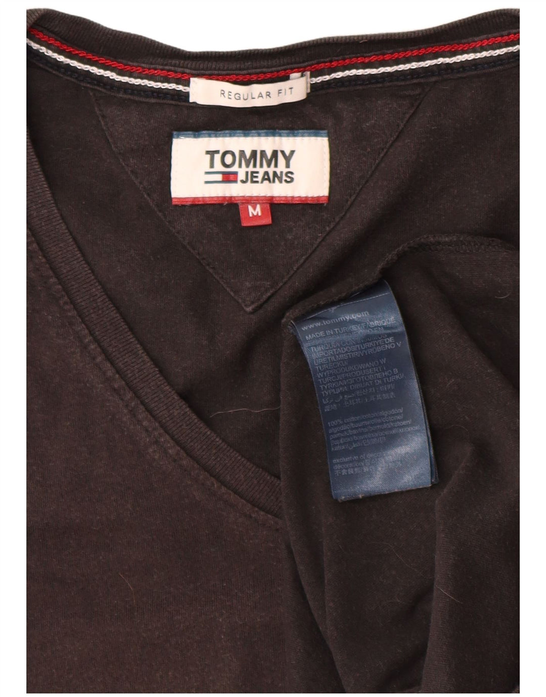 Tricou pentru bărbați Tommy Hilfiger Top mediu negru bumbac