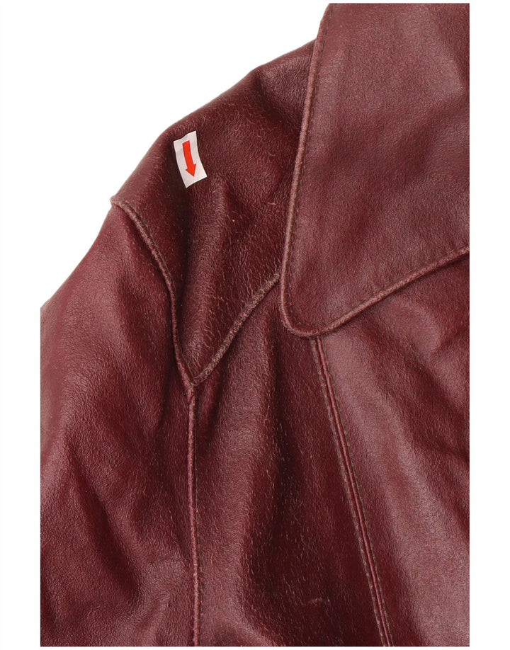 Jachetă de piele pentru femei UK 10 Mic din piele maro