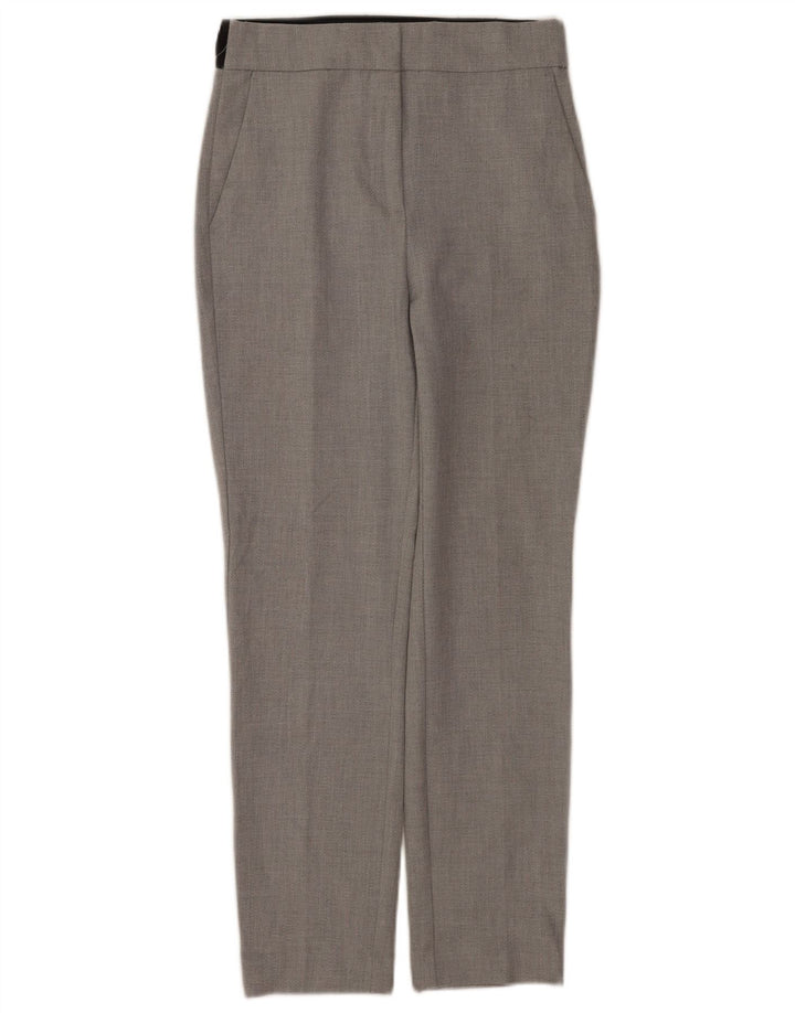 Pantaloni de costum slim pentru femei Zara Mici L26 L28 Poliester gri