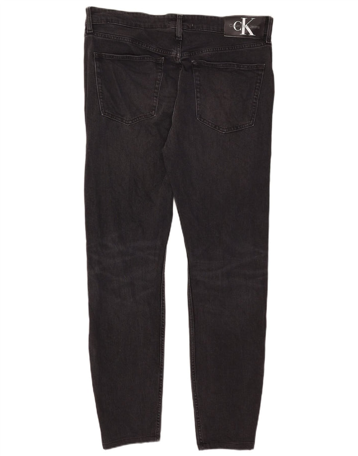 Blugi slim pentru bărbați Calvin Klein W33 L32 bumbac negru
