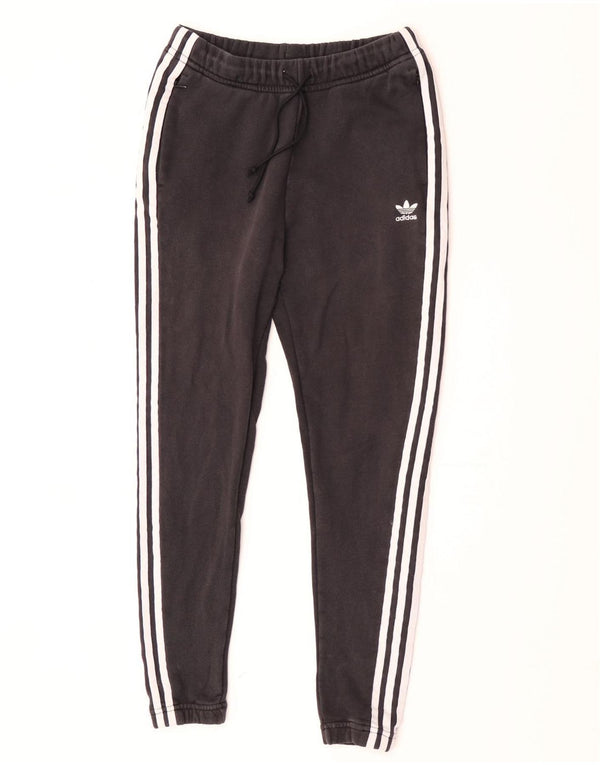 Pantaloni de trening Adidas pentru femei Joggeri UK 6 XS Bumbac negru
