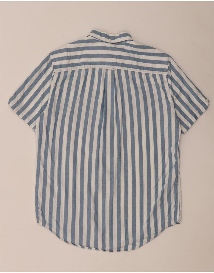 Cămașă cu mânecă scurtă pentru bărbați Ben Sherman, bumbac cu dungi albastre medii