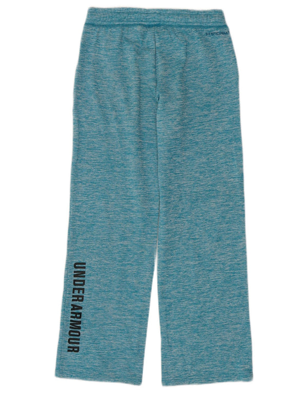 Under Armour Girls Tracksuit Trousers 9-10 Years Blue Flecked