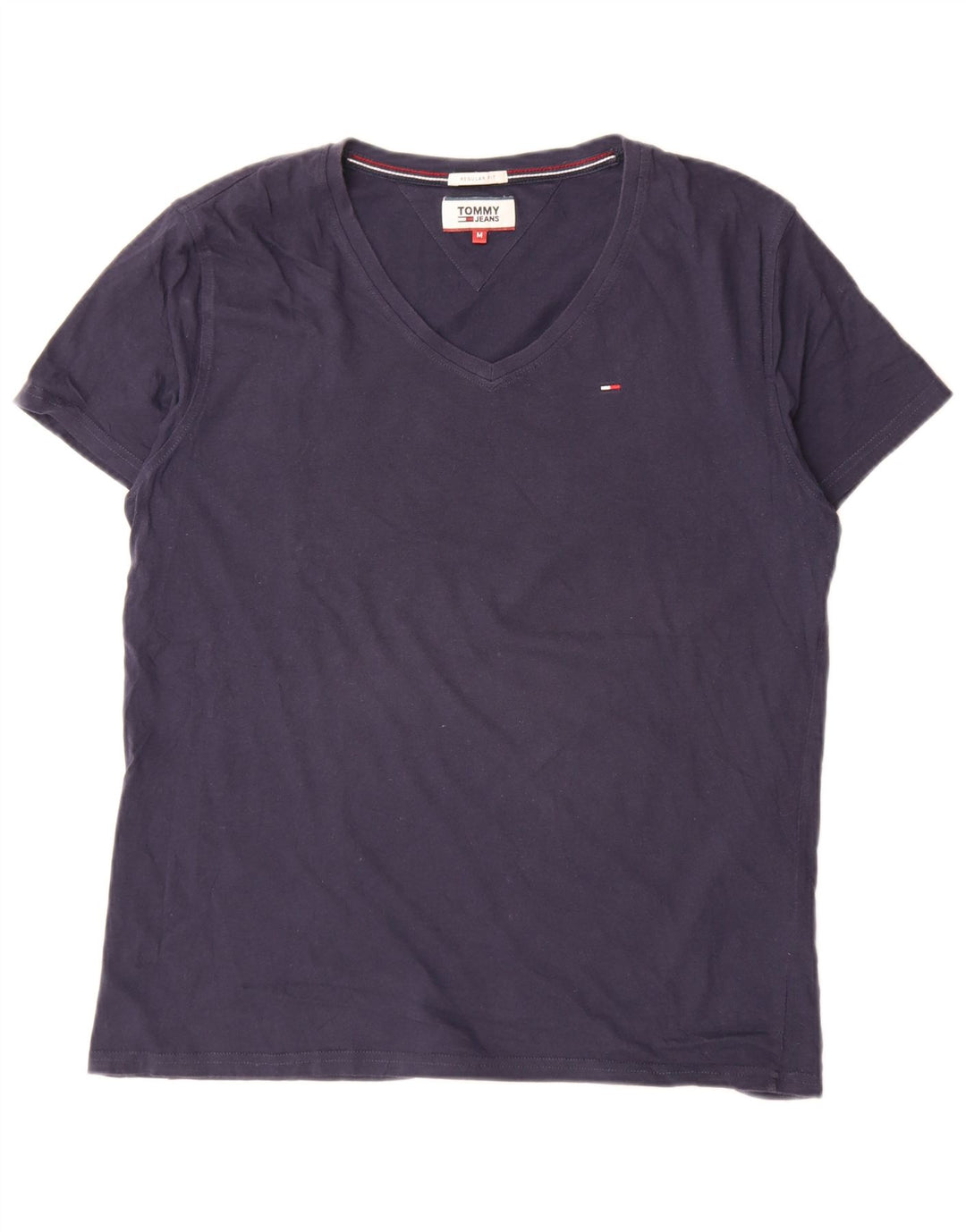 Tricou Tommy Hilfiger pentru bărbați, cu croiala normală, top mediu din bumbac bleumarin