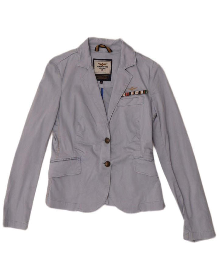 Jachetă pentru femei Aeronautica Militare cu 2 nasturi IT 42 Medium Blue