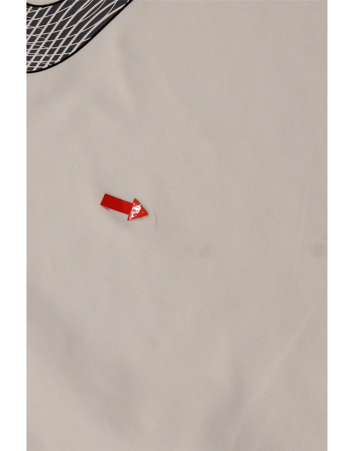 Tricou grafic Nike Dri Fit pentru băieți Top 13-14 ani, alb