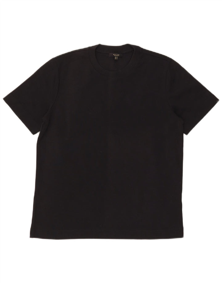 MASSIMO DUTTI Tricou Bărbați Top Mediu Negru