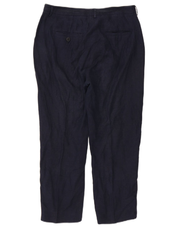 Max Mara Pantaloni chino conici pentru femei UK 12 Medium W30 L24 Bleumarin In