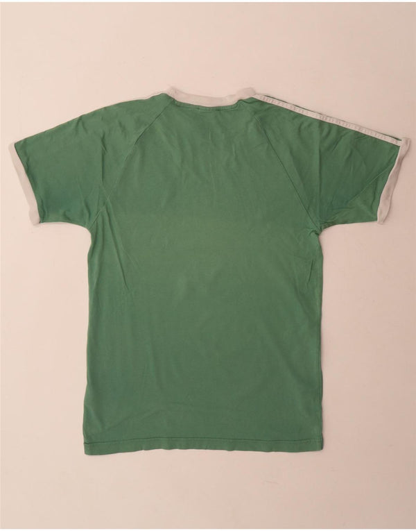 Adidas Mens T-Shirt Top Small Green Cotton