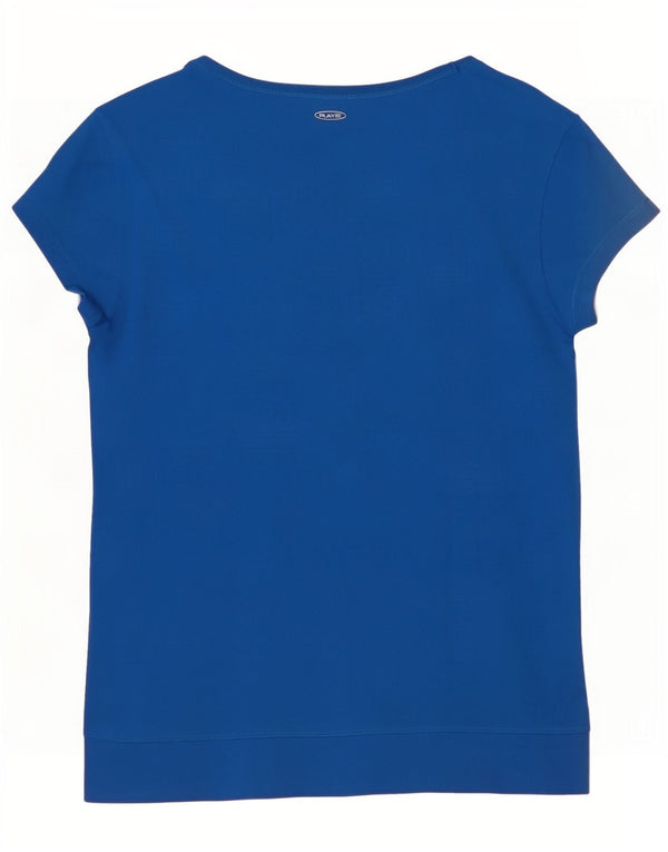 Tricou pentru femei Reebok Top UK 8/10 Small Blue Polyester