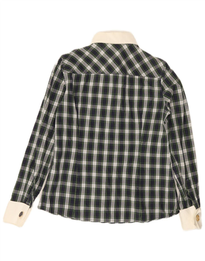 Cămașă Massimo Dutti pentru damă EU 40, bumbac cu carouri verde mediu