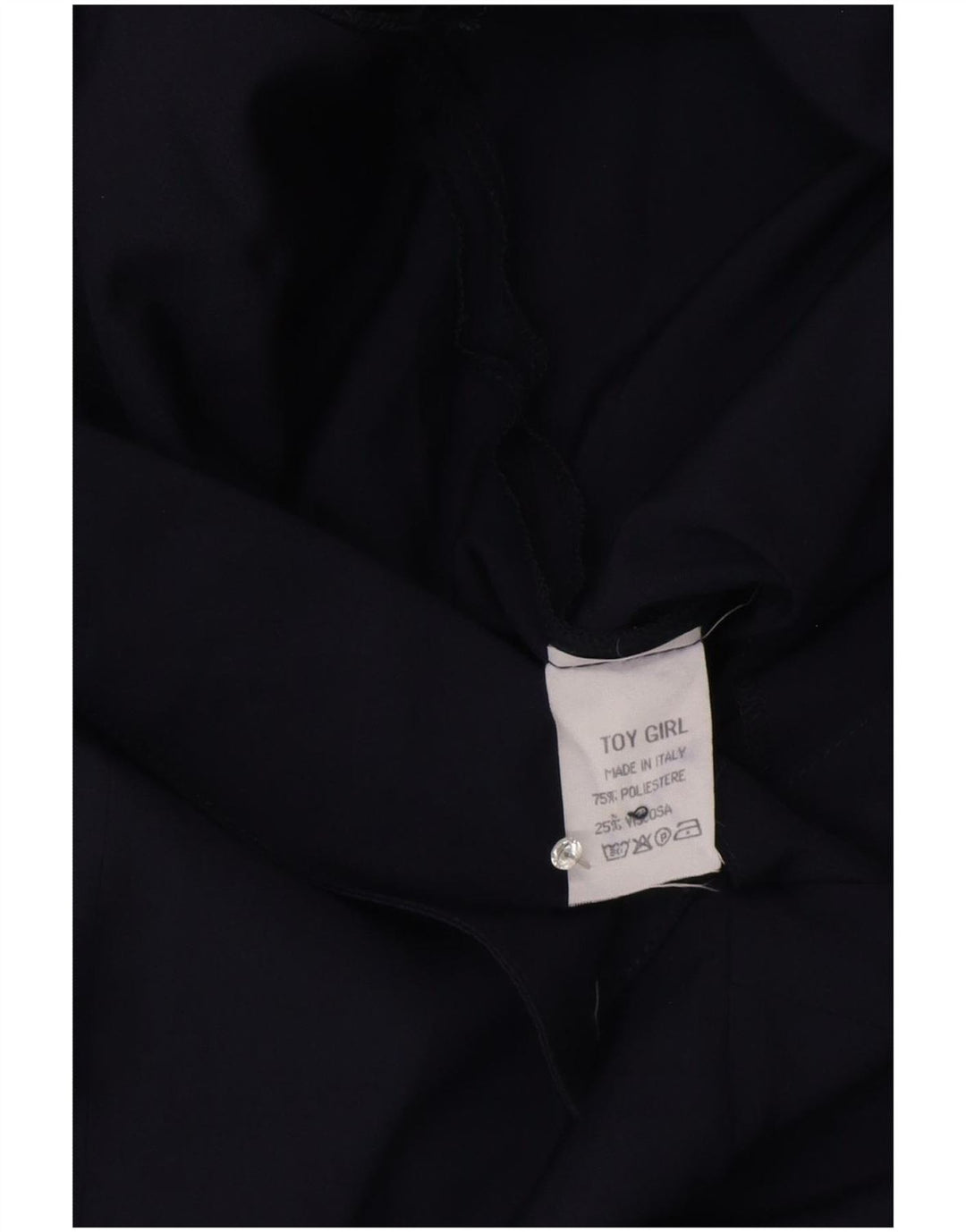 Costum pentru femei vintage cu mânecă scurtă UK 12 Medium bleumarin Poliester