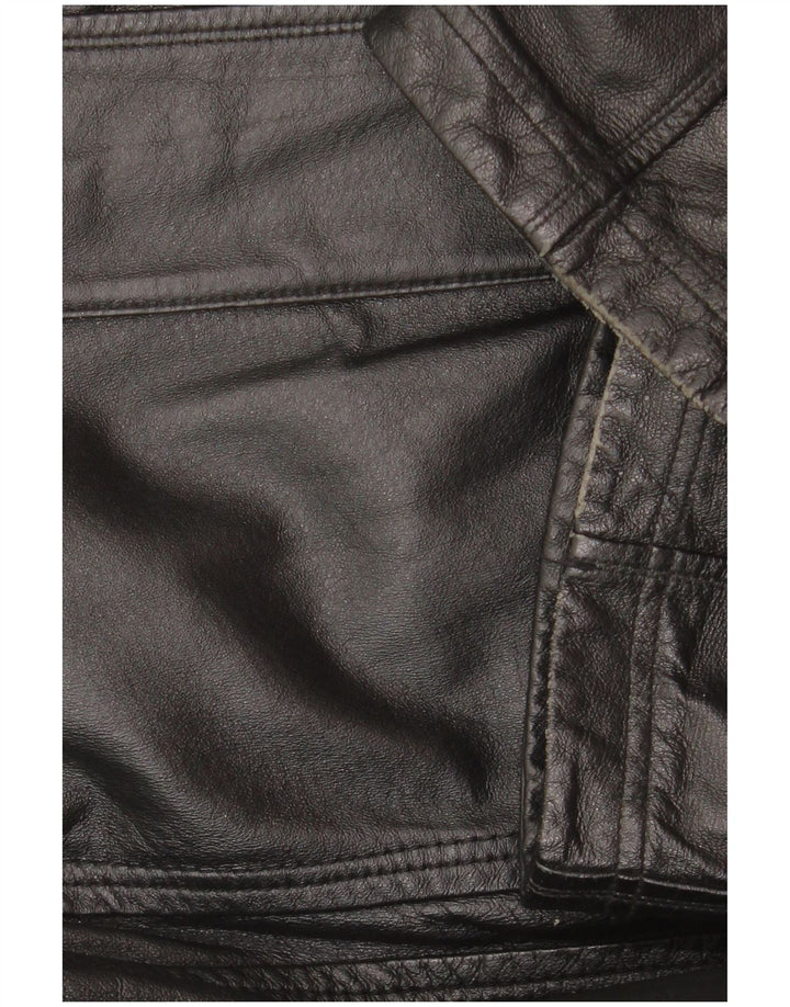 Geacă din piele pentru bărbați Canda IT 52 XL din piele neagră