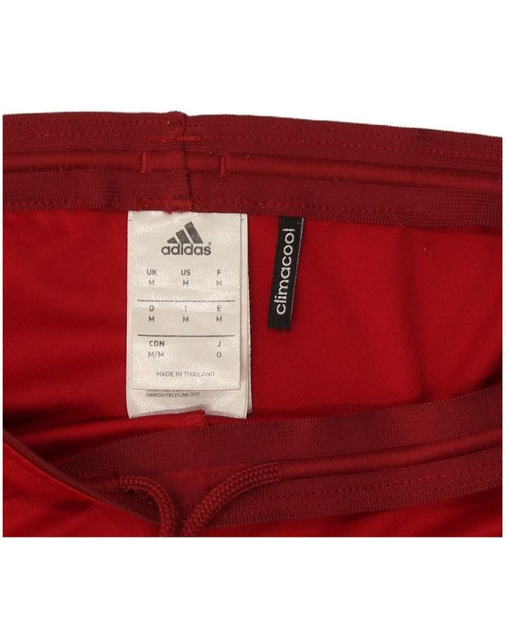 Pantaloni scurți sport pentru bărbați Adidas Climacool, poliester roșu mediu