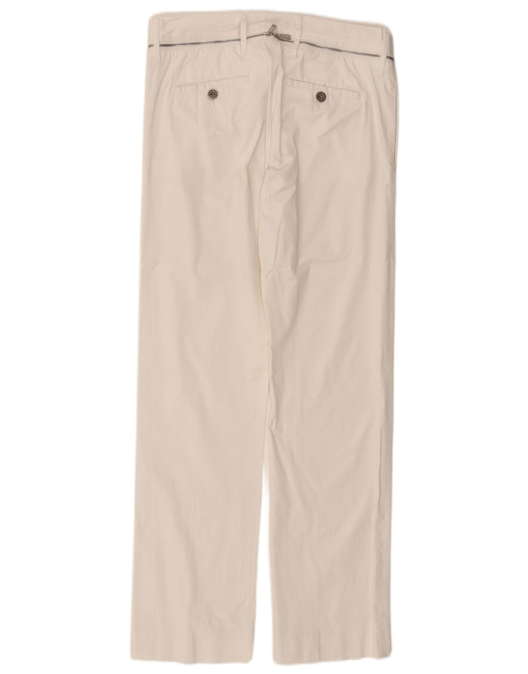 Pantaloni casual drepti pentru femei RICHMOND IT 46 Large W32 L31 Alb