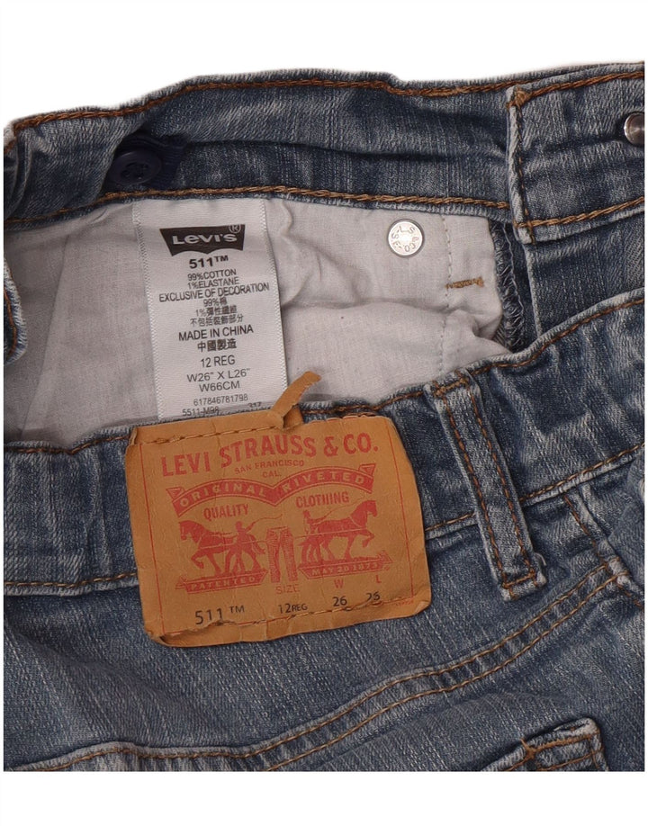 Blugi Levi's 511 Slim 11-12 ani W26 L26 Blue Bumbac Classic