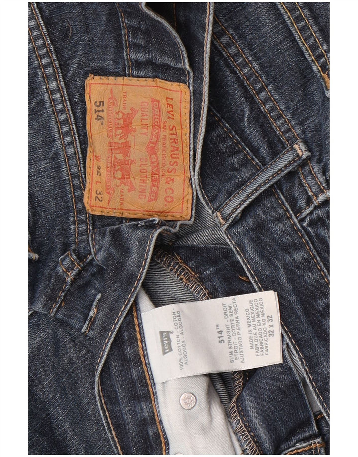 Blugi drepti pentru bărbați Levi's 514 W32 L32 Bumbac albastru