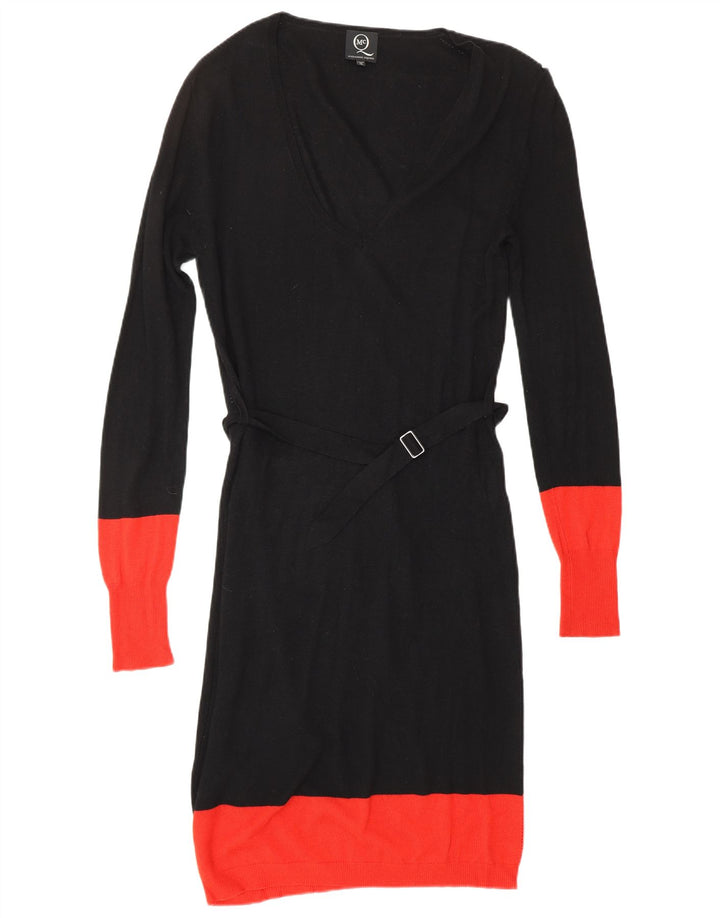 ALEXANDER MCQUEEN Rochie tip pulover pentru femei IT 42 Medium Black Viscose Designer