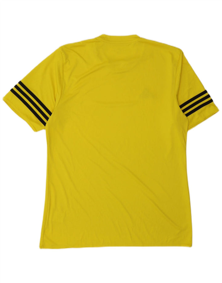 Tricou ADIDAS Climalite pentru bărbați Top mare din poliester galben