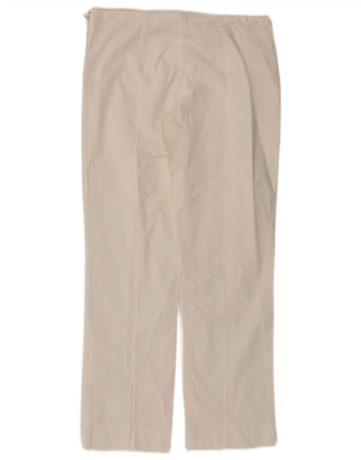 Pantaloni casual drepti pentru femei Onyx W28 L25 alb
