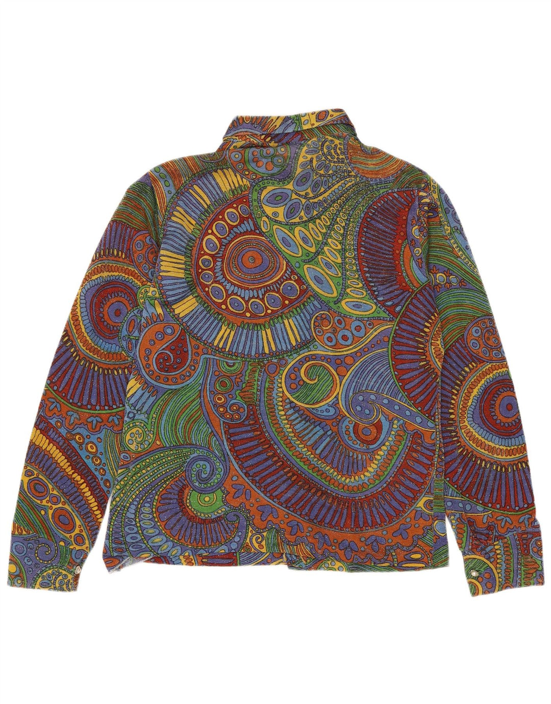 Bluză Cămașă Femei VINTAGE IT 50 XL Multicolor Geometric