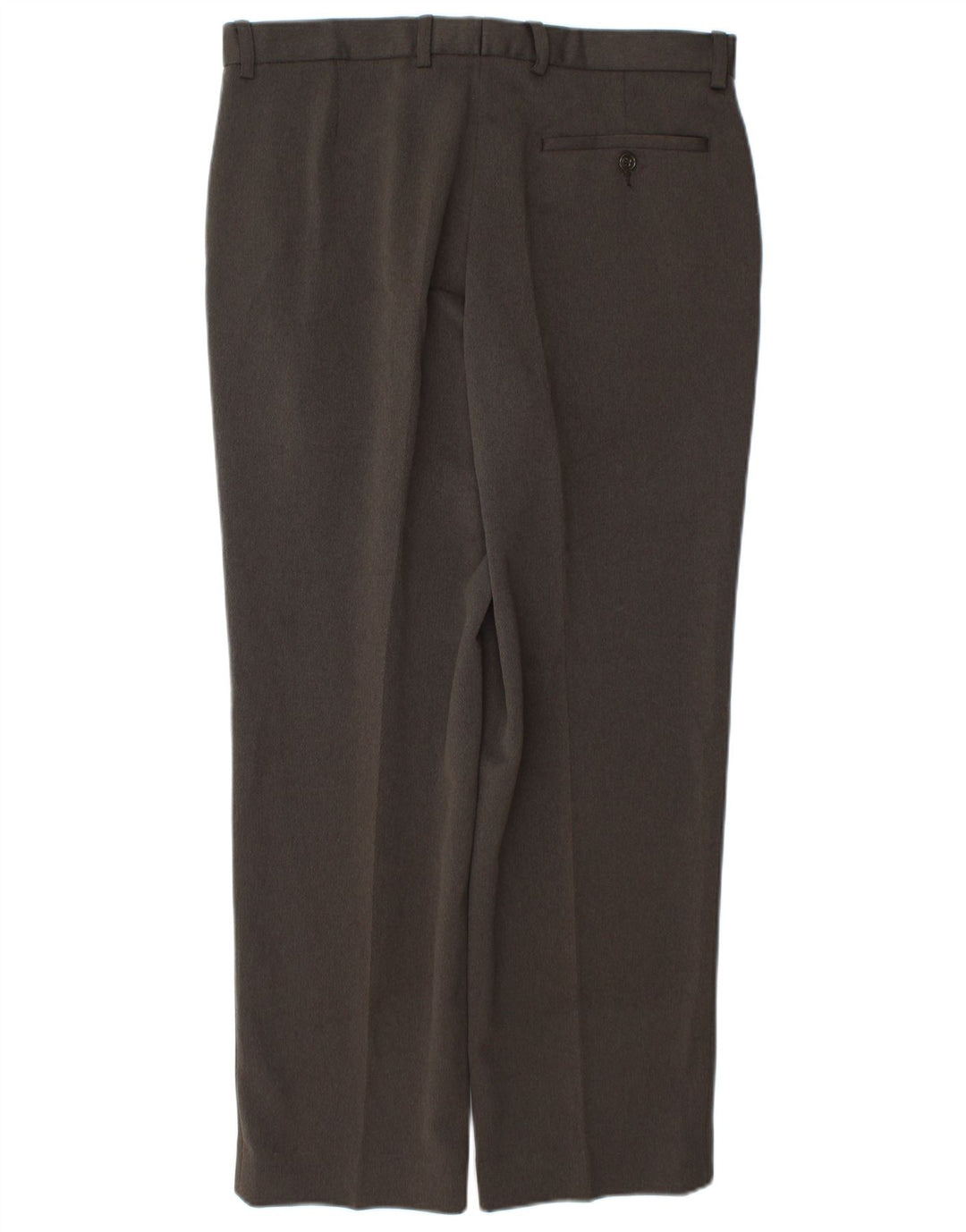 Pantaloni de costum conici pentru bărbați Marks & Spencer L34 L29 Poliester maro