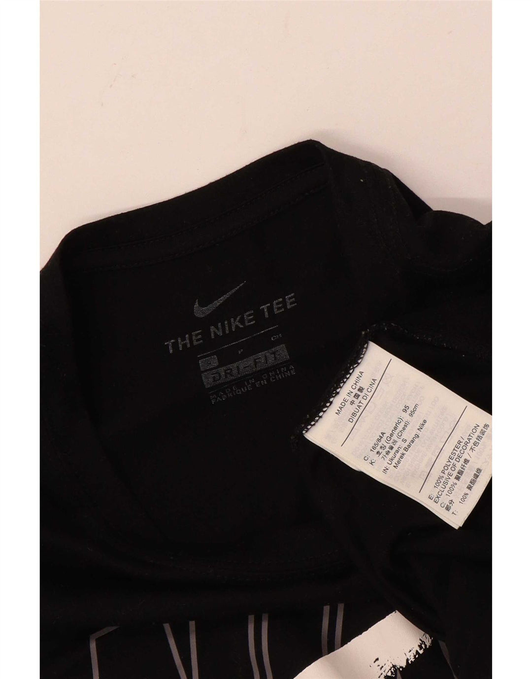 Tricou grafic Nike Dri Fit pentru bărbați Top mic poliester negru