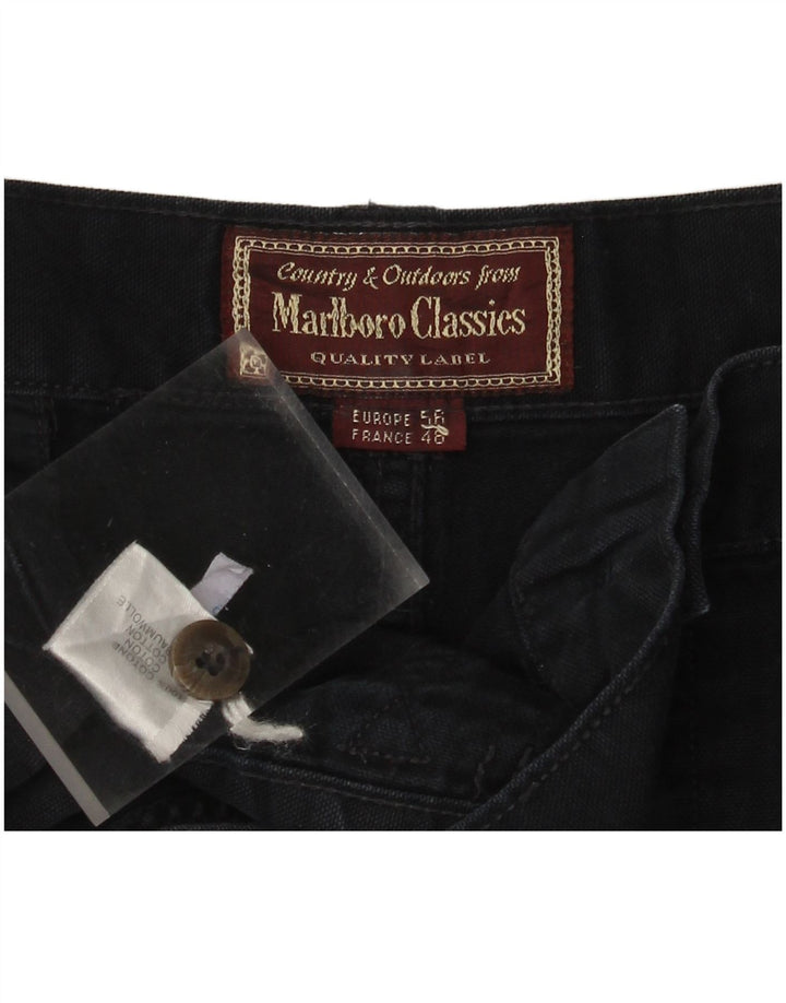Pantaloni scurți Marlboro Classics pentru bărbați cu grafic cargo EU 56 3XL W40 Bumbac negru