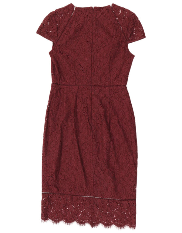 Rochie pentru femei Phase Eight din dantela UK 12 Medium Burgundy Floral Nylon