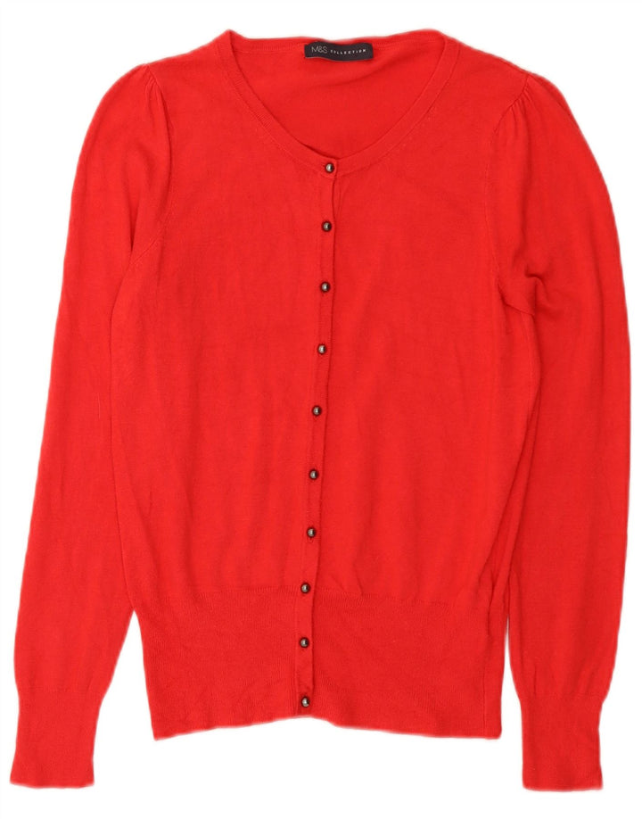 Pulover cardigan pentru femei Marks & Spencer UK 8 Small Red Viscose