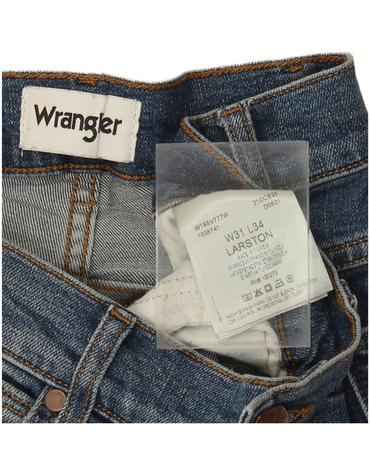WRANGLER Blugi Larston Slim pentru bărbați W31 L34 Bumbac albastru