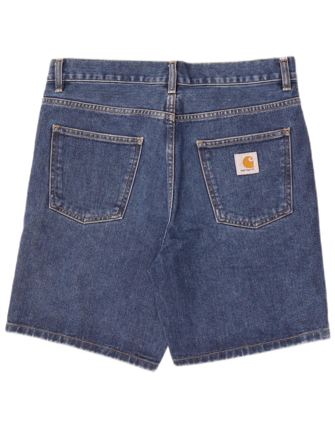 Pantaloni scurți din denim pentru bărbați Carhartt W31, bumbac albastru mediu