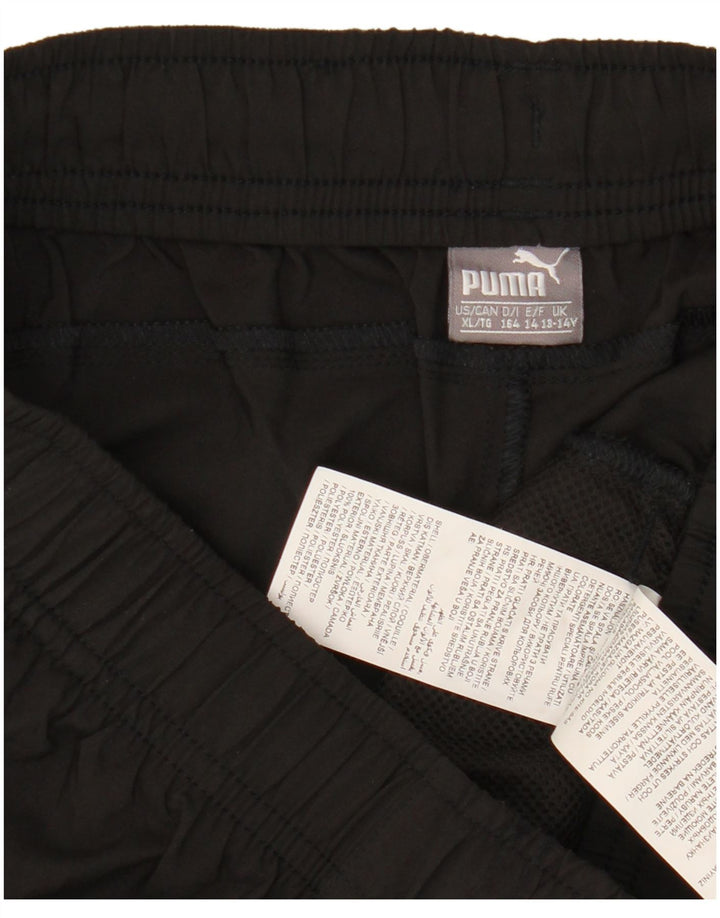 Pantaloni scurti sport Puma băieți 13-14 ani poliester negru