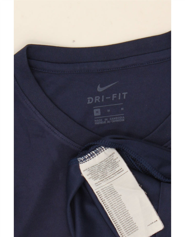 Tricou pentru bărbați NIKE Dri Fit Top Mediu Bleumarin Poliester