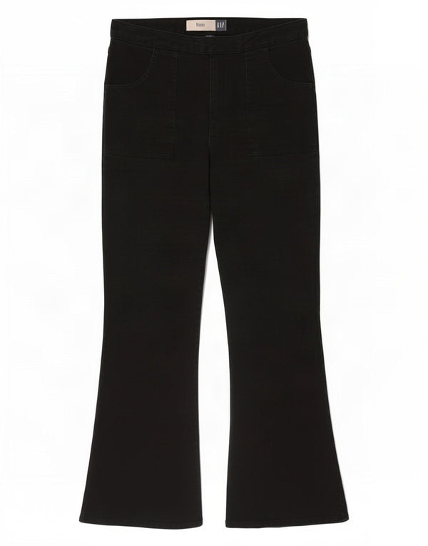 Gap Blugi evazați pentru femei cu talie înaltă US 16 2XL W34 L31 bumbac negru