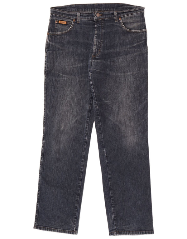 Blugi drepte stretch pentru bărbați Wrangler Texas W34 L32 Bumbac albastru