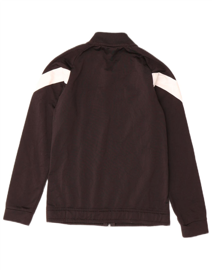 Jachetă de trening PUMA pentru băieți, 9-10 ani, poliester negru color bloc