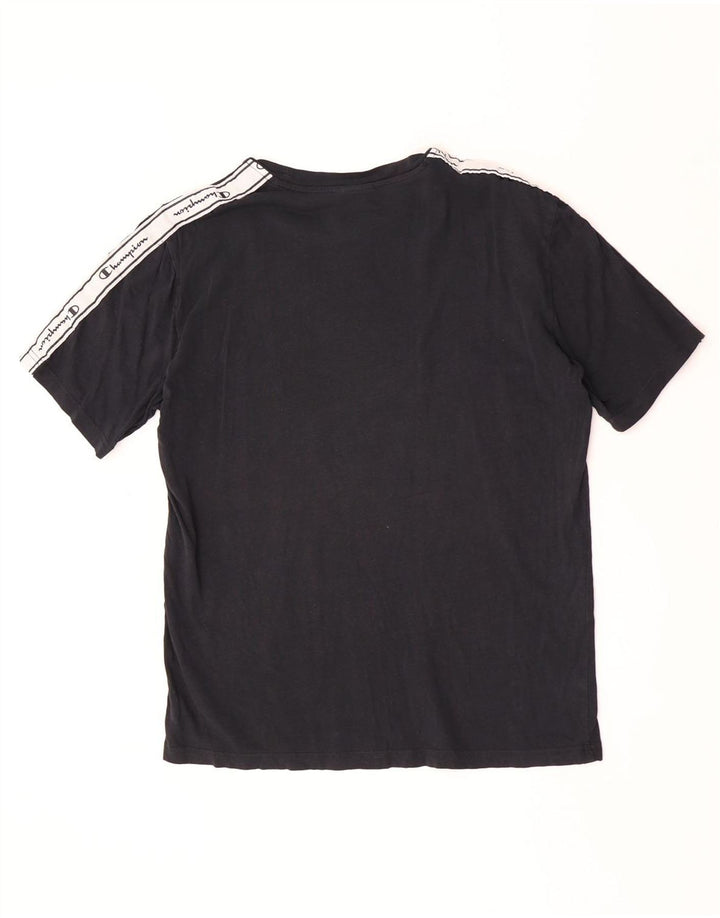 Tricou grafic pentru bărbați Champion Top Mediu Negru Colorblock