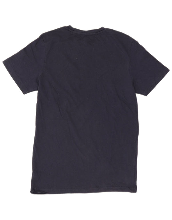 Jack & Jones Mens Regular Fit T-Shirt Top Small Navy Blue Cotton