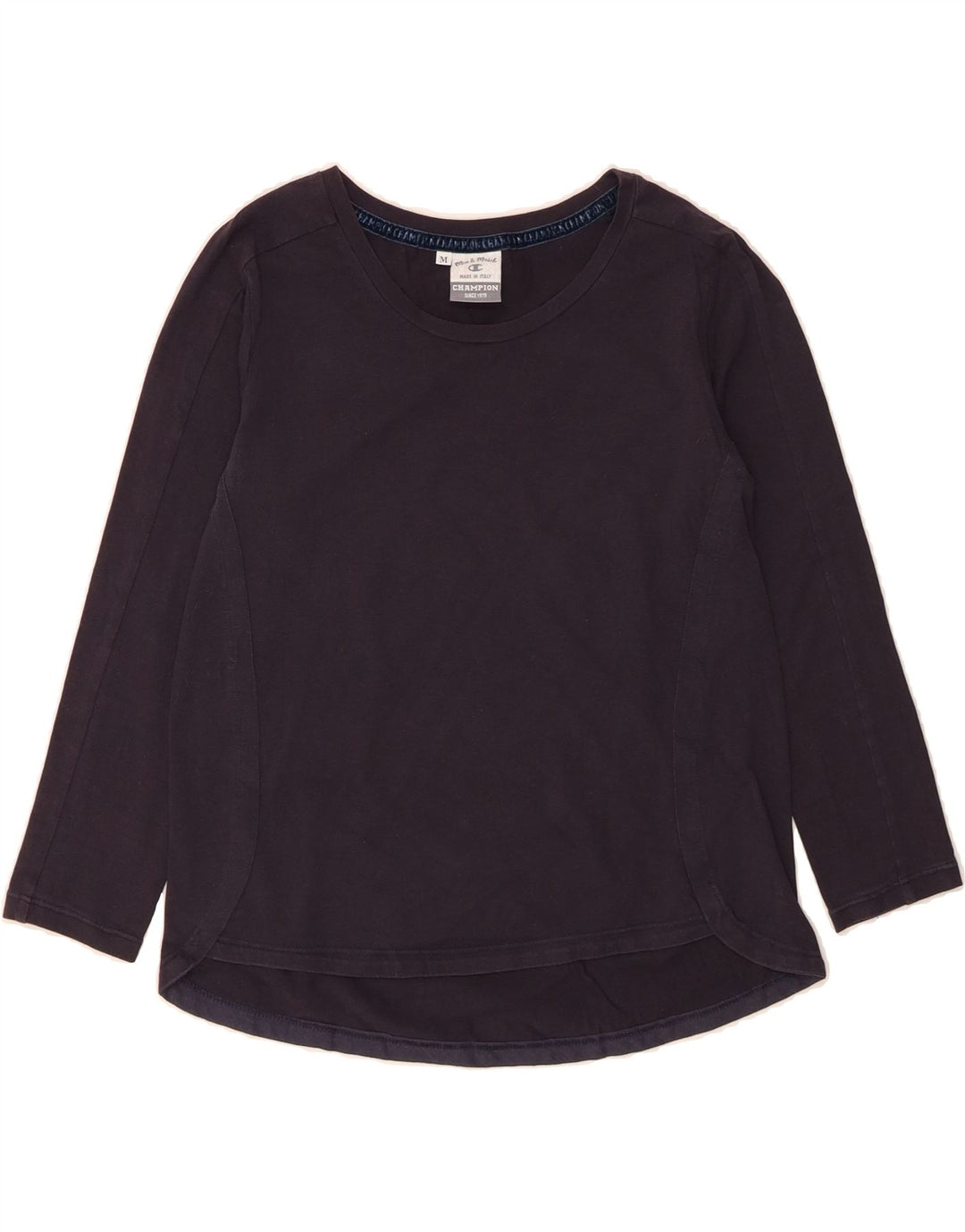 CHAMPION Womens Top 3/4 Sleeve UK 12 Medium Navy Blue Vintage Champion and Second-Hand Champion from Messina Hembry 