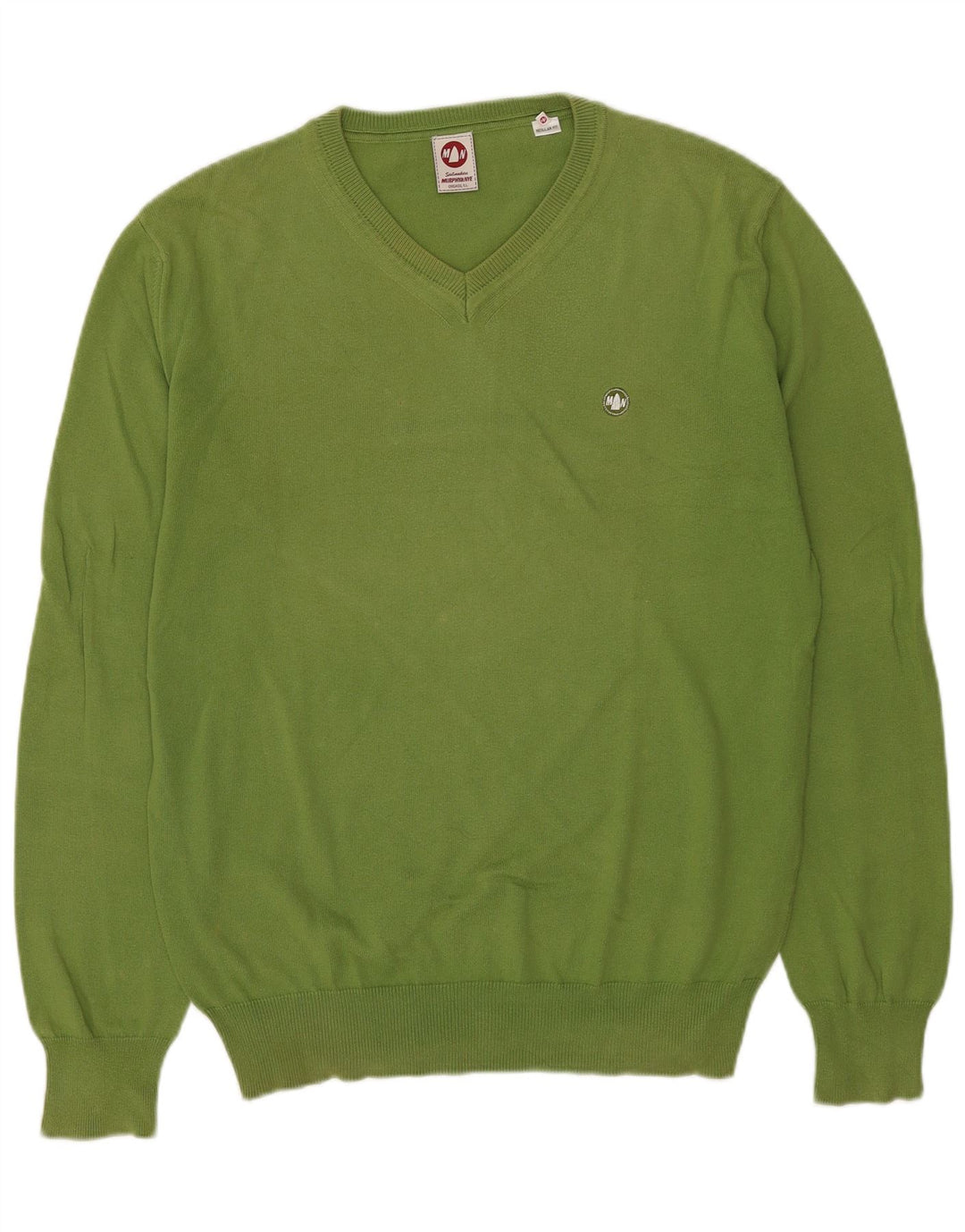 Murphy & Nye Pulover cu decolteu în V Sailmakers pentru bărbați, XL, verde