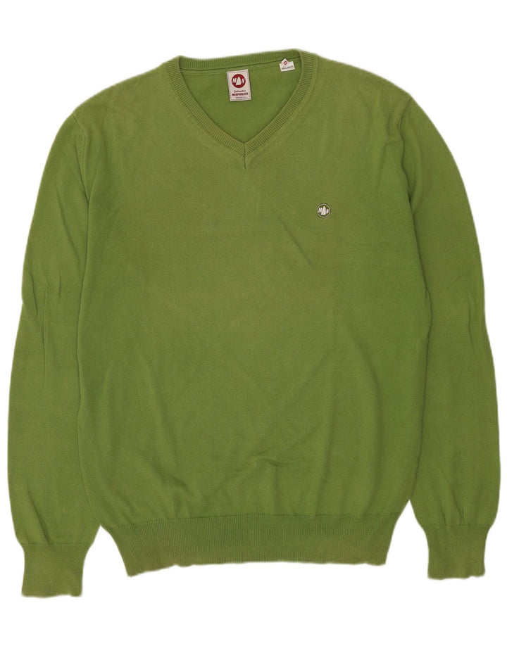 Murphy & Nye Pulover cu decolteu în V Sailmakers pentru bărbați, XL, verde