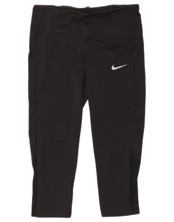 Leggings Capri Nike pentru femei UK 14 Medium Negru