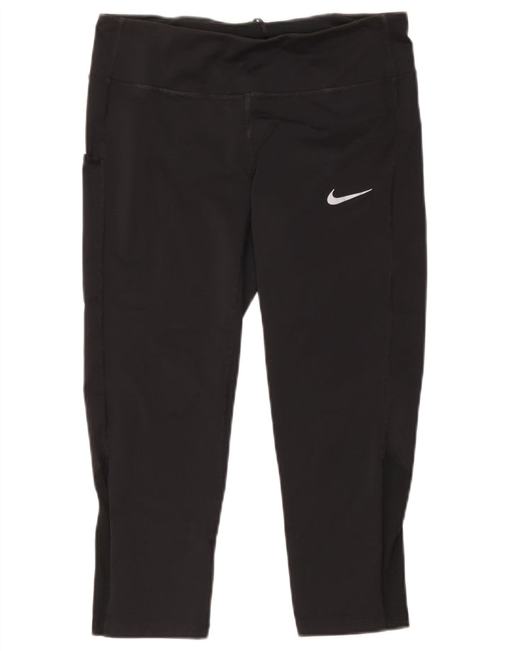 Leggings Capri Nike pentru femei UK 14 Medium Negru